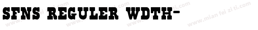 sfns reguler wdth字体转换